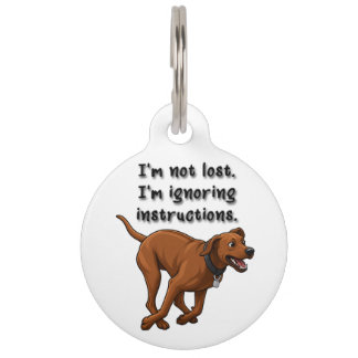 Lustiger Rhodesian Ridgeback-Hundeanhänger – Ignor Haustiermarke
