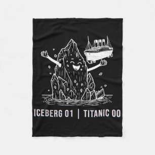 Lustiger Rms Titanic Eisberg Kreuzfahrtschiff Witz Fleecedecke