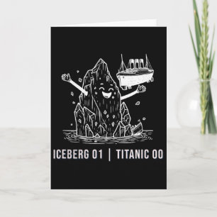 Lustiger Rms Titanic Eisberg Kreuzfahrtschiff Witz Karte