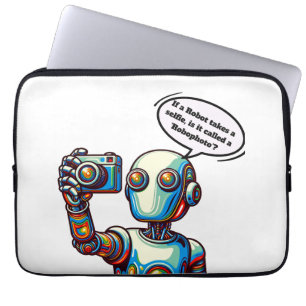 lustiger Roboter, künstliche Intelligenz, Geek, Ne Laptopschutzhülle