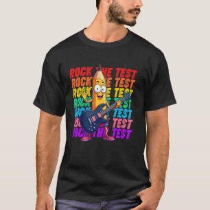 Lustiger Rock Der Test Gitarre Lehrer Schüler Prüf T-Shirt
