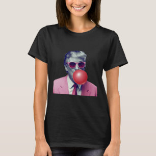 Lustiger Rosa Donald Trump Bubble Gum Yum Tee