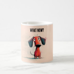 Lustiger roter Hund – Whimsical Cartoon Haustier K Kaffeetasse