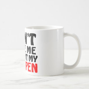 Lustiger roter Stift Zitat Kaffeetasse