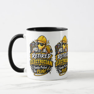 Lustiger Ruhestand Elektriker Tasse