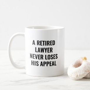Lustiger Ruhestand für einen pensionierten Anwalt Kaffeetasse