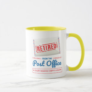 Lustiger Ruhestand für Postboten und Postangestell Tasse