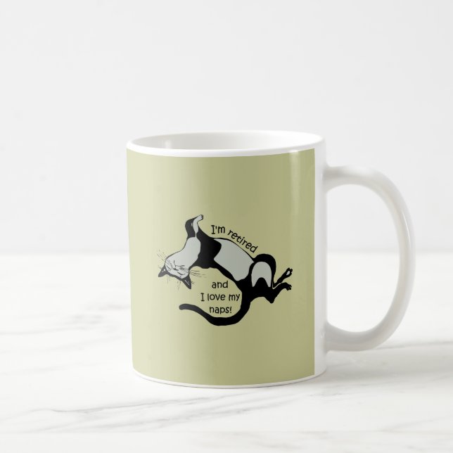 lustiger Ruhestand Kaffeetasse (Rechts)