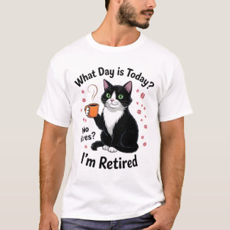 Lustiger Ruhestand Katzen Tee Entspannter Humor