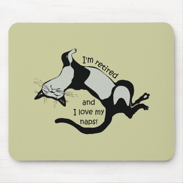 lustiger Ruhestand Mousepad (Vorne)