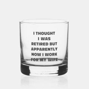 Lustiger Ruhestand Ruheständler Humor Ehemann Ehef Whiskyglas
