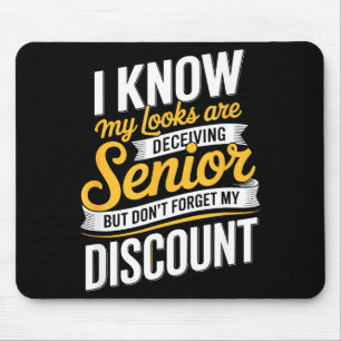 Lustiger Ruhestand Senioren Spruch Mousepad