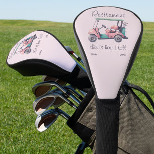 Lustiger Ruhestand So rolle ich Golfwagen-Geschenk Golf Headcover