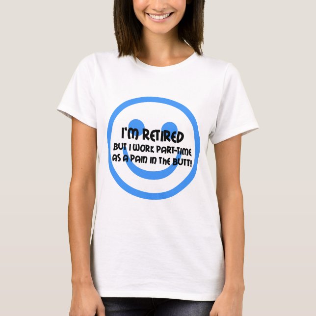 Lustiger Ruhestand T-Shirt (Vorderseite)