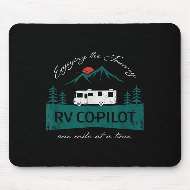 Lustiger RV-Copilot Wohnmobil Camping  Mousepad (Vorne)
