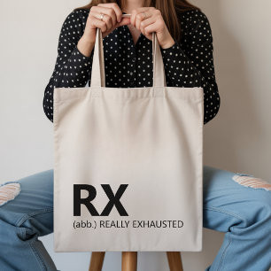 Lustiger RX Wirklich Erschöpfter Tote-Tasche Gesch Tragetasche