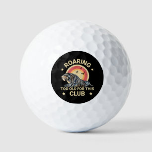 Lustiger Säbelzahn-Tiger Zu Alt Club Humor Golfball