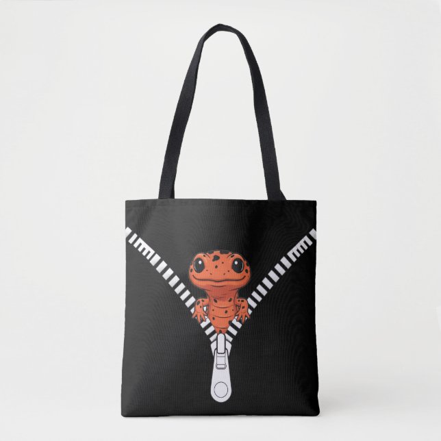 Lustiger Salamander Blick Tasche (Vorderseite)
