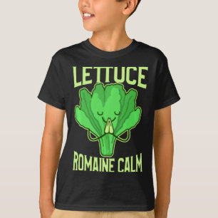 Lustiger Salat Römersalat Ruhige Meditation Yoga Z T-Shirt