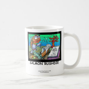 Lustiger Salman Rushdie Fisch Kaffeebecher Kaffeetasse