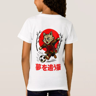 Lustiger Samurai-Katzen-Fußball - Geschenk für Ani T-Shirt