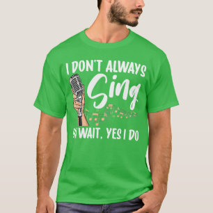 Lustiger Sänger für Männer Frauen Karaoke Mikrofon T-Shirt