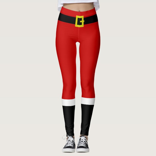 Lustiger Sankt Anzug ~ Weihnachten Leggings (Vorderseite)