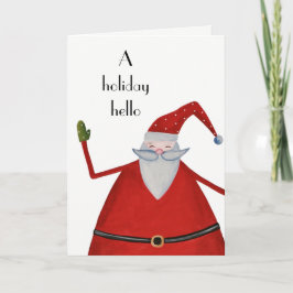 Lustiger Sankt-Feiertags-hallo Spaß-Weihnachtsgruß Feiertagskarte