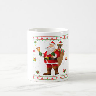Lustiger Santa Boxer Hund Geschenk Frohe Weihnacht Kaffeetasse