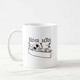 Lustiger Sarg Skelett Nie Besser Süß Kaffeetasse