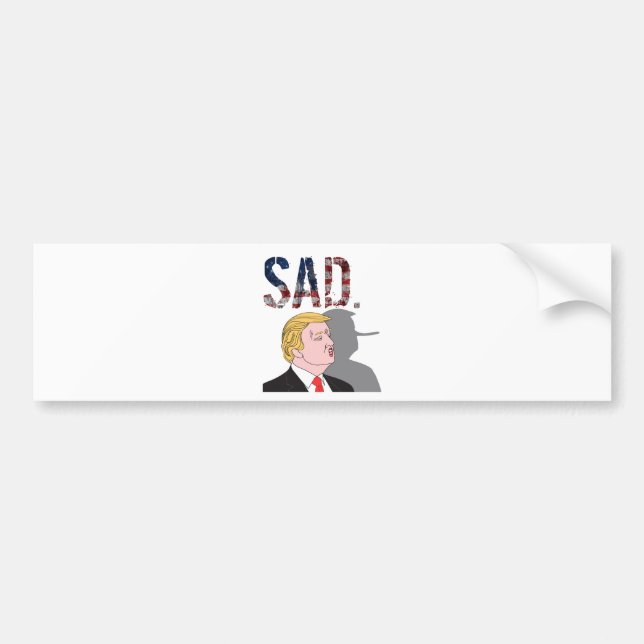 Lustiger sarkastischer Antipräsident Donald Trump Autoaufkleber (Vorne)