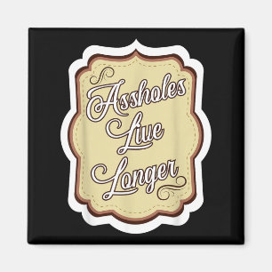 Lustiger sarkastischer Humor Sarkasmus Zitat Löche Magnet