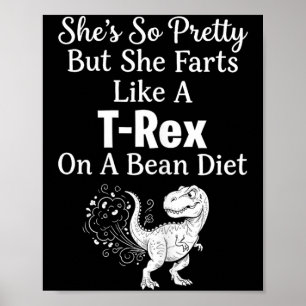 Lustiger sarkastischer Humor Saurus Zitat Poster
