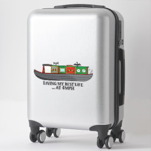 Lustiger sarkastischer Spruch Narrowboat-Besitzer Aufkleber