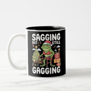 Lustiger sarkastischer Weihnachten Durchhängend ab Zweifarbige Tasse