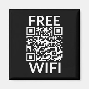 Lustiger Scan Kostenloses WLAN Trump Tanz Streich Magnet