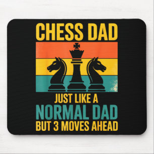 Lustiger Schach-Vater wie normaler Vater drei Züge Mousepad