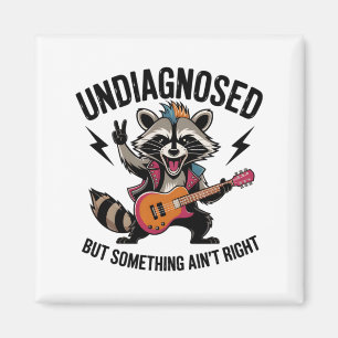 Lustiger schaukelnder Waschbär Magnet