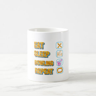 lustiger Schlaf Bowling wiederholt Tasse 2024