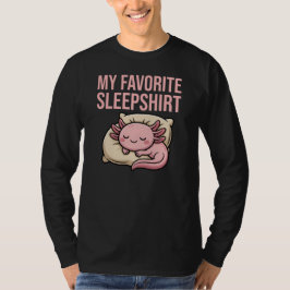 Lustiger schlafender Axolotl - Mein Lieblings-Schl T-Shirt