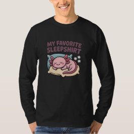 Lustiger schlafender Axolotl - Mein Lieblings-Schl T-Shirt