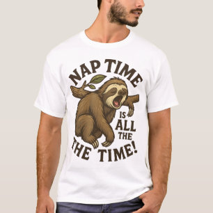 Lustiger Schlafmütze Faultier T-Shirt