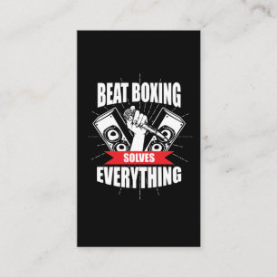 Lustiger Schlag-Verpacken-T-Shirt Beatbox Fan Visitenkarte