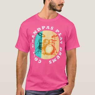 Lustiger Schlagzeuger Coole Omas spielen Schlagzeu T-Shirt