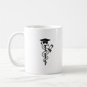 Lustiger Schlange zum medizinischen Abschluss Kaffeetasse
