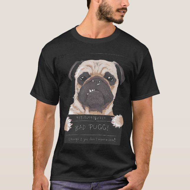 lustiger schlechter Puggy T-Shirt (Vorderseite)