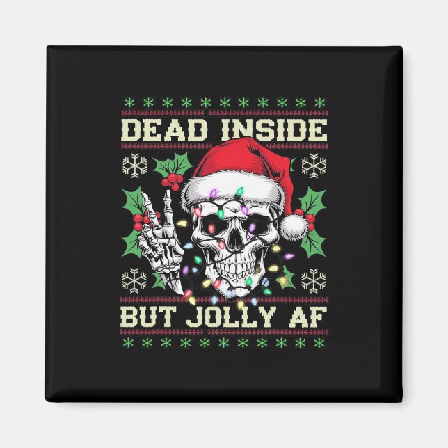 Lustiger schmutziger Weihnachten hässlicher Pullov Magnet (Vorne)