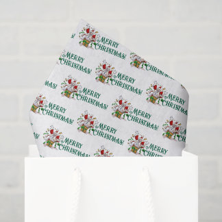 Lustiger Schneemann Frohe Weihnachten Überraschung Seidenpapier