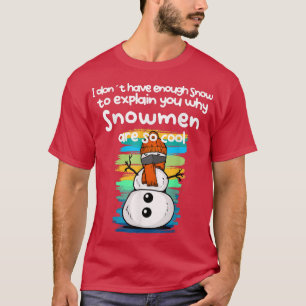 Lustiger Schneemann mit Maske  T-Shirt