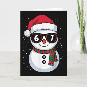 Lustiger Schneemann Six Seven Weihnachten 67 Meme Karte